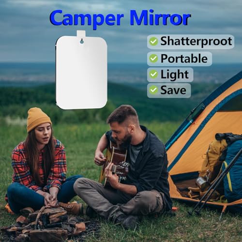 Fogless Shower Mirror for Shaving 10x8 Inch Anti-Fog Waterproof Wall Mount