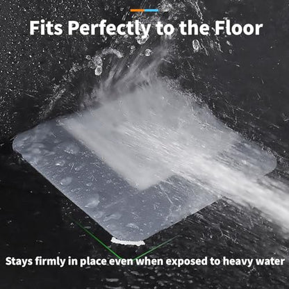 8x8 Inch Silicone Floor Drain Cover Set Anti-Odor Sewer Gasket for Bathroom, Kitchen & Laundry