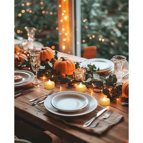 Amagic 12/24/50/100/150 Pack Battery Operated Tea Lights Candles, Fake Tealights Candles, Flameless LED Tea Lights for Halloween, Wedding, Votive, Festival, Table Decor(12 Pack, Warm White)