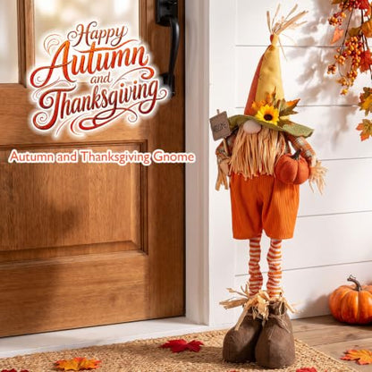 Fall Gnome Plush Decoration 23-32 Inches - Harvest Autumn Decor