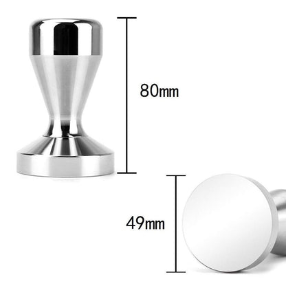 Coffee Tamper, Espresso Coffee Press 49mm Tamper Coffee with Silicone Tamper Mat