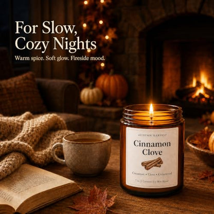 6 Pack Fall Scented Candle Set of 7oz Soy Candles for Home Decor - Autumn Gift