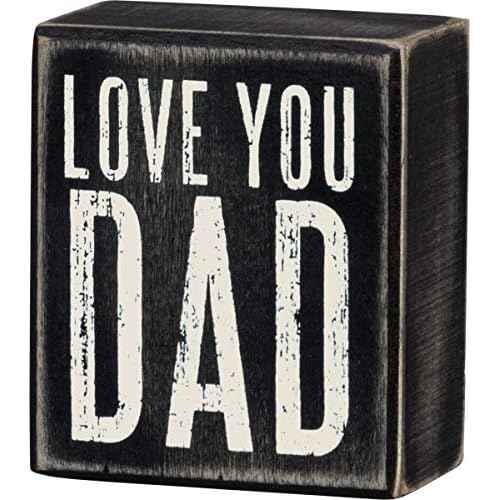 Primitives by Kathy 21748 Classic, Box Sign, Love You Dad
