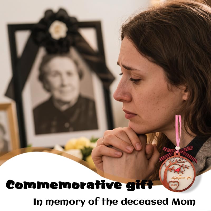 Memorial Christmas Ornament in Memory of Mom - Loss of Mother Sympathy Gift - Variation of Memorial Gifts for Loss of Mother