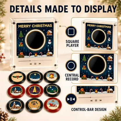 Christmas Vinyl Player Fridge Record NFC Music Box Set - Variation A