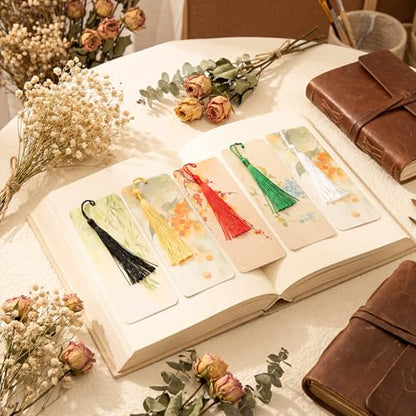 Gold Tassel Bookmark Charm Decoration - 100pcs DIY Craft Supplies