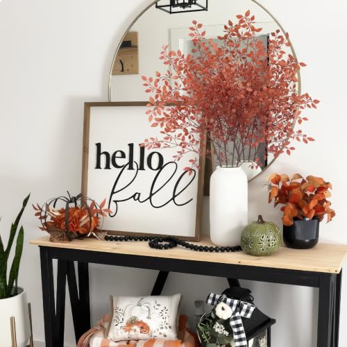 4 Pcs Artificial Fall Nandina Branches for Vase Decor - Autumn Leaves