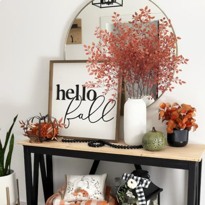 4 Pcs Artificial Fall Nandina Branches for Vase Decor - Autumn Leaves