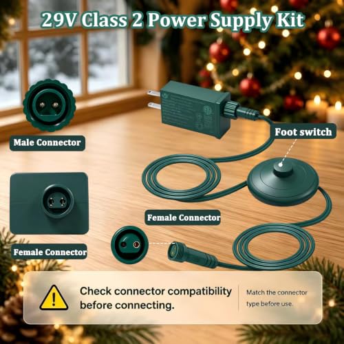 29V 13W LED Power Supply with Foot Switch Cable - Low-Voltage Transformer TS-13W29V
