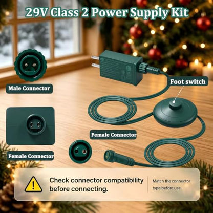 29V 13W LED Power Supply with Foot Switch Cable - Low-Voltage Transformer TS-13W29V