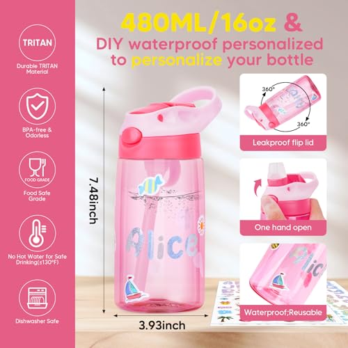 JYPS Unicorn Bento Box for Kids with Insulated Lunch Bag, Lunch box Set with kids water bottle,Sauce Container,Ice Pack,Utensils,Perfect Lunch Container for Girls and Toddlers Back to School Age 7-15