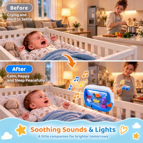 Baby Sleep Soother White Noise Machine with Night Light & Remote