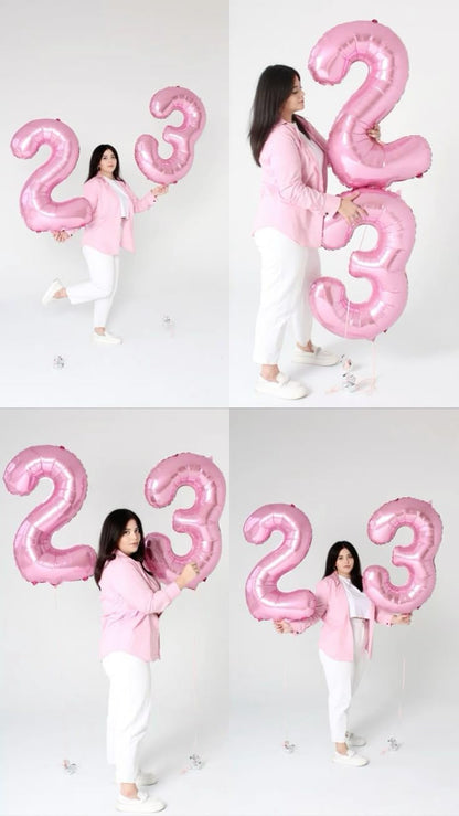 Pastel Pink Number 13 Balloon by [Brand Name] - 40 Inch Foil Balloon for Birthday & Wedding Decorations
