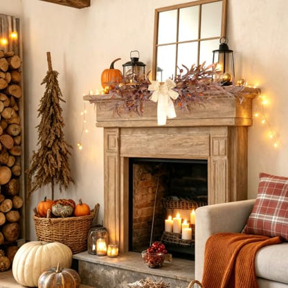 Artificial Olive Leaf Swag for Front Door Decor Fall Wreath 76cm