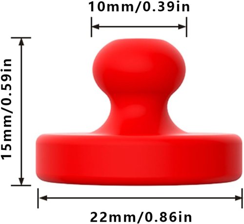 Air Fryer Magnets - 8PCS Strong Magnetic Silicone Clips | Secure Parchment Paper, 100% Food-Safe, Red