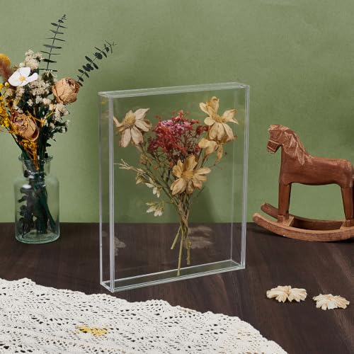 Acrylic Wall Mounted Shadow Box Display Case for Keepsakes 11x14in