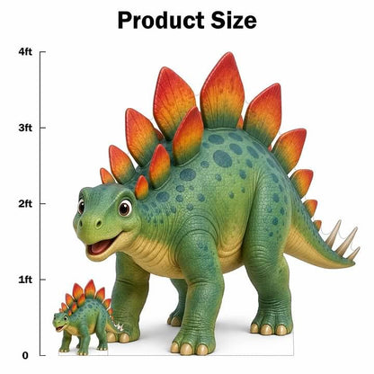 Stegosaurus Cardboard Cutout Dinosaur Themed Birthday Party Standup - 4 ft