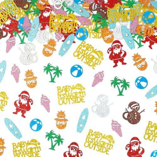 Tropical Holiday Confetti - Summer Christmas Table Scatter for Beach Parties