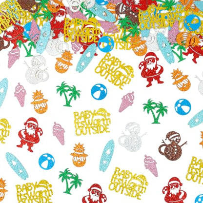 Tropical Holiday Confetti - Summer Christmas Table Scatter for Beach Parties