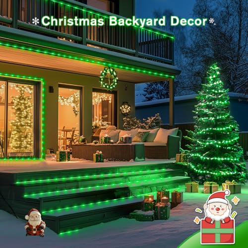 Solar Halloween String Lights 2x200 LED Green Outdoor Decorative Lighting