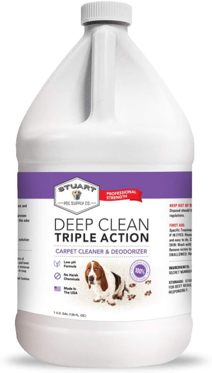 Stuart Pet Supply Co. Professional Strength Carpet Cleaner - Deep Clean & Deodorizer, 128 fl oz