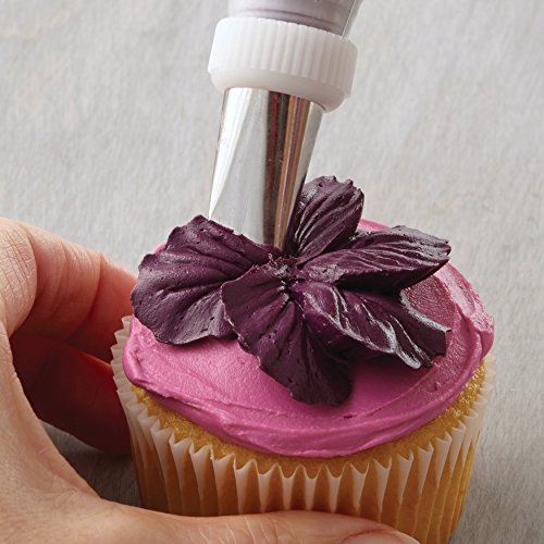 Wilton How to Pipe Simple Icing Flowers Kit -68-Piece Cake Decorating Kit with Spatula, Decorating Bags, Couplers, Decorating Brush, Decorating Tips, Flower Squares, Recipe and Tutorial Video