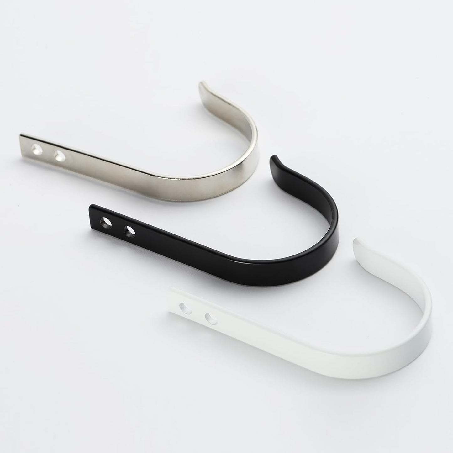 Skiennix Stainless Steel Wall Hooks - Versatile Coat & Towel Hooks for Indoor/Outdoor Use | 5-Pack, Silver