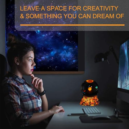 Solar System Model Night Light - Crystal Ball with Remote, 16 Colors, 4 Flashing Modes, Timer, Dimmable - Color 13