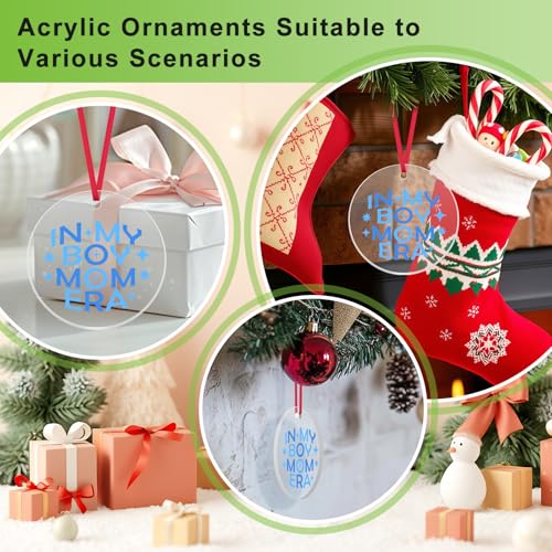Boy Mom Ornament Gift for Mothers Pregnancy Christmas Decoration - For Boy Mom