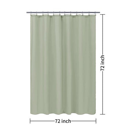 ALYVIA SPRING Sage Green Fabric Shower Curtain Liner Waterproof - Soft & Light-Weight Cloth Shower Liner with 3 Magnets, Hotel Quality & Machine Washable - Standard Size 72x72, Desert Sage
