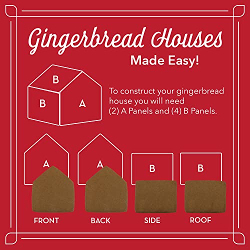 Mini Gingerbread House Cookie Cutter Set - Made in USA, 2 Pieces