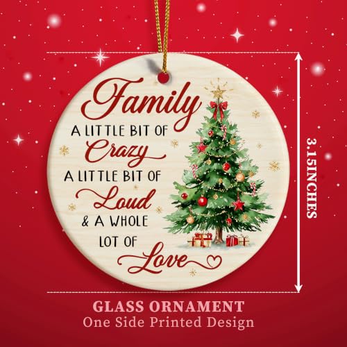 Family Ornament, Family Christmas Ornament 2026 - Variation 01