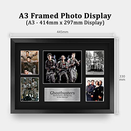 16 x 12 Inch Ghostbusters Autograph Display - Framed Movie Memorabilia