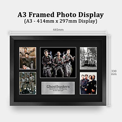 16 x 12 Inch Ghostbusters Autograph Display - Framed Movie Memorabilia