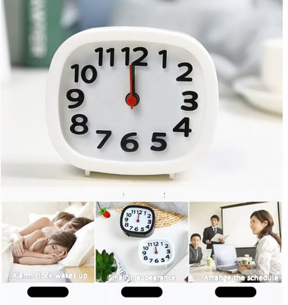 Alarm Clock for Students | Dual Timer & Desk Clock, Black Square (Variation: Black+Square)