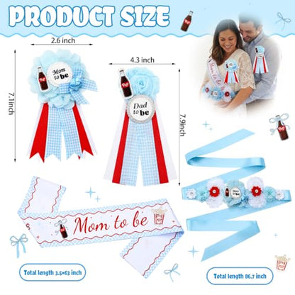 Baby Shower Decorations Set - Bluepop Theme for She's Ready to Pop