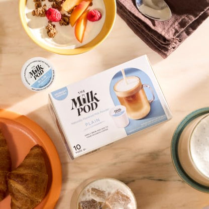 Milk Pod Plain Latte Pods Compatible with Keurig K-Cup - 6.35oz, Pack of 1