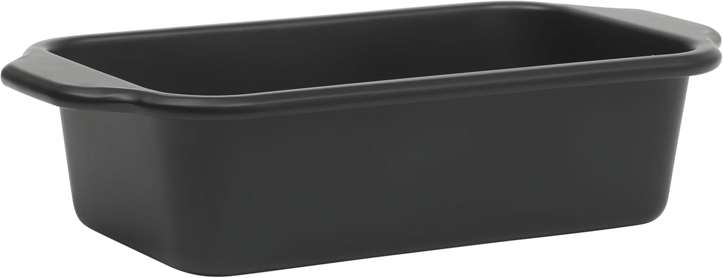 Oster Teston Nonstick Carbon Steel Loaf Pan - 9 x 5 Inch, PFAS-Free, Easy Release Bakeware, Matte Black