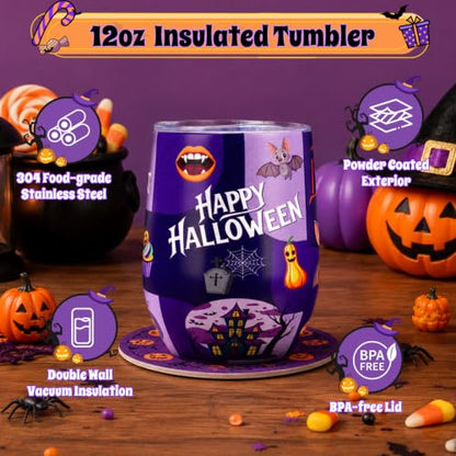 Halloween Gift Basket for Women - 13 Pcs Spooky Holiday Gift Set
