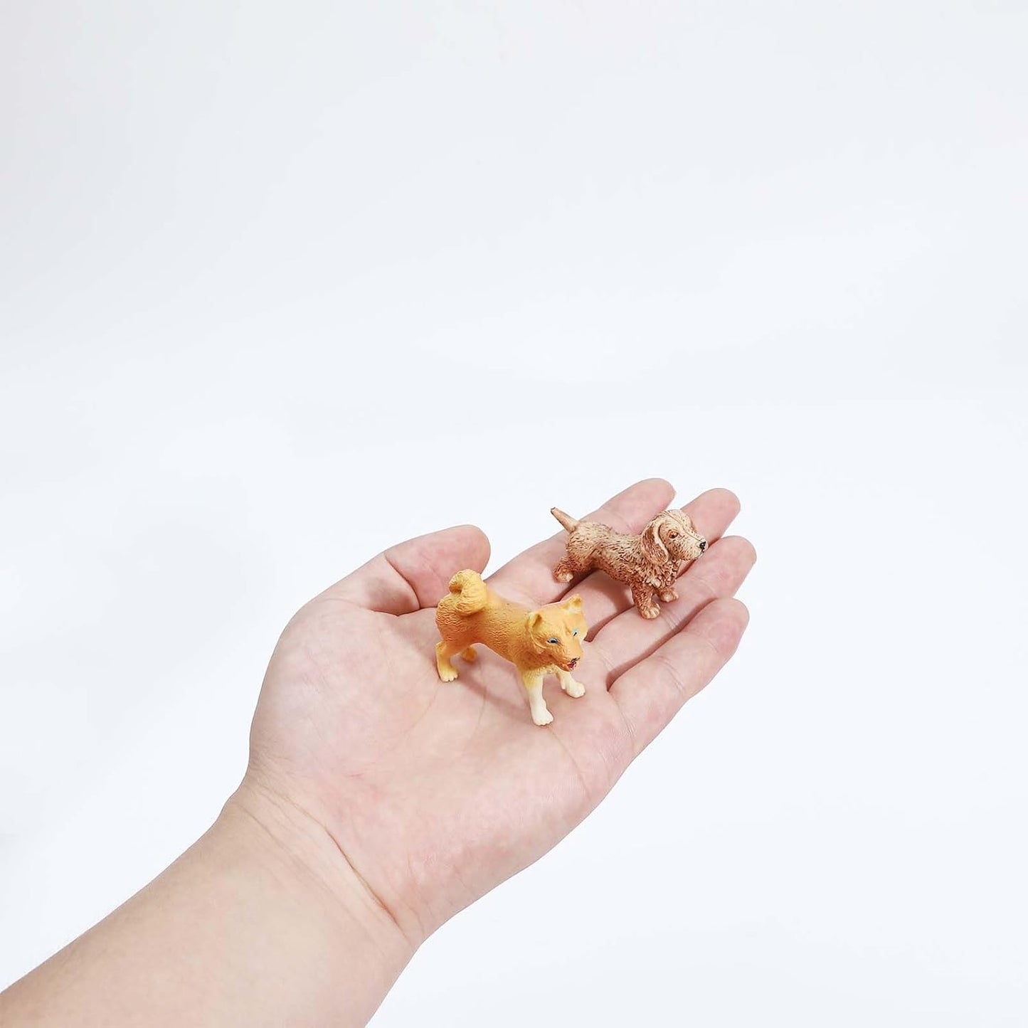 ONEST Mini Dog Figurines Playset - 20 Hand-Painted Realistic Puppy Figures for Kids & Adults