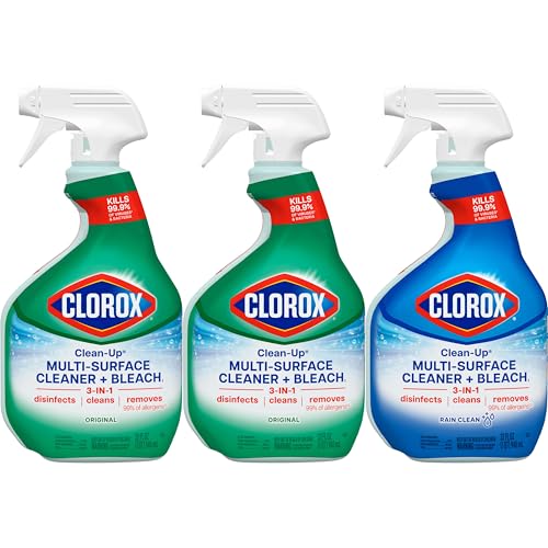Clorox Clean-Up Multi-Surface Cleaner with Bleach, 32 Fl Oz Ea, Pack of 3 (Pack May Vary)