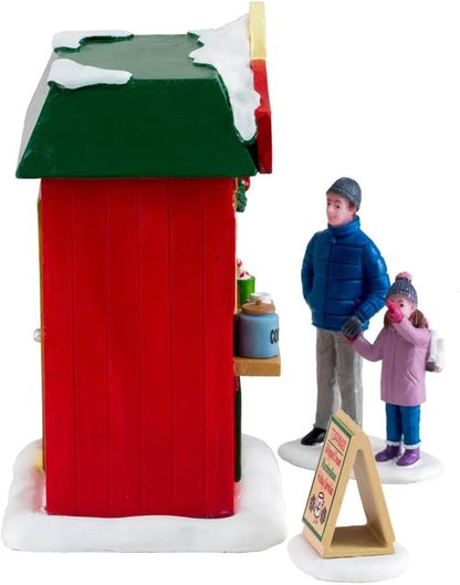 Lemax Cocoa Corner - Set of 3 Charming Holiday Decor Figurines for Festive Displays