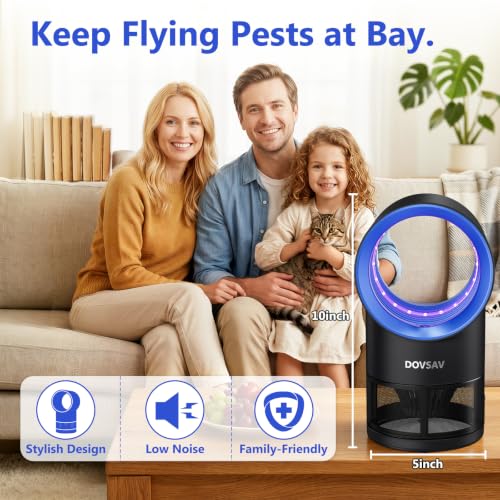 Blue Fruit Fly Trap Indoor with Suction & Timer - Pest Control Device