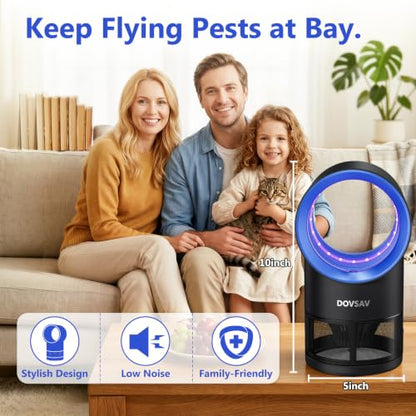 Blue Fruit Fly Trap Indoor with Suction & Timer - Pest Control Device
