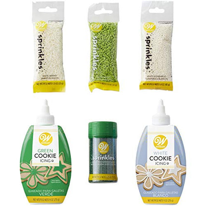 Wilton Green and White Cookie Decorating Set, 6-Piece