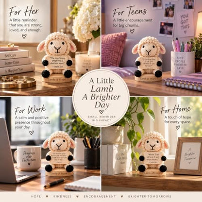 Christian Bible Verse Signs Crochet Decor Gift - Religious Affirmation for Home & Office