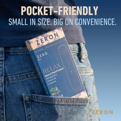 ZERON Relax Botanical Aroma Diffuser Stick Blueberry - Plant-Based Fragrance, Non-Electronic Scent Accessory