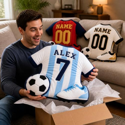 Personalized Soccer Jersey Pillow with Name & Number - Soccer 1