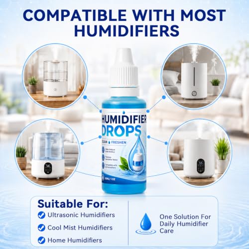 Humidifier Cleaner Drops 3-Pack - Freshen and Maintain Tank Efficiency