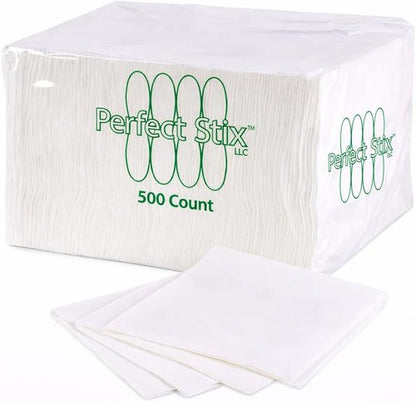 Elegant Lunch Napkin - 500 Count, 1 Ply White Napkins for Stylish Dining